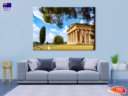 Ancient Temple of Poseidon Italy Print 100% Australian Made - Bella Home Decor