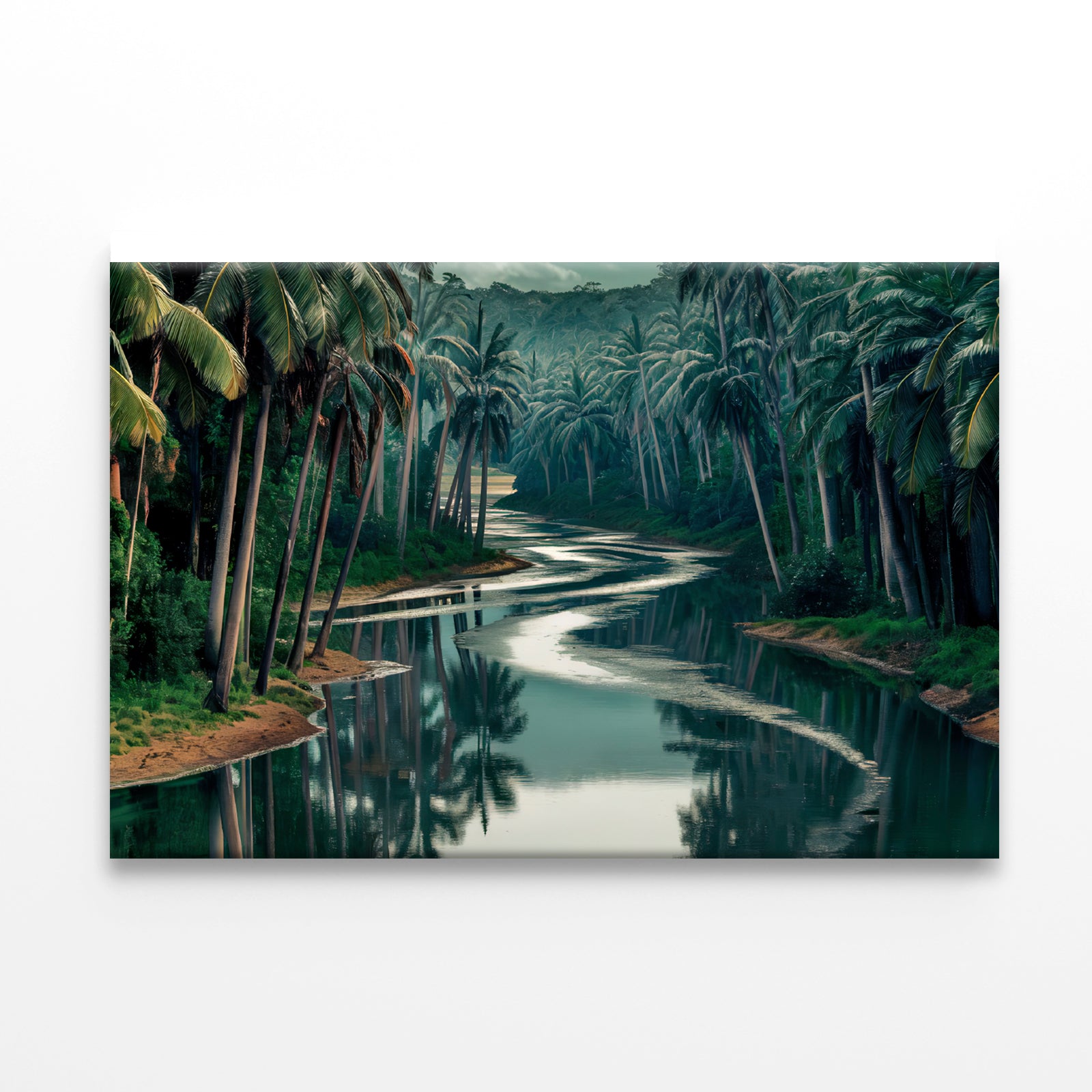 Tropical Forest with Trees, Lake Print 100% Australian Made - Bella Home Decor
