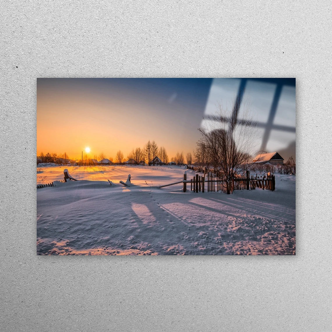 Winter Sunshine Acrylic Glass Print Tempered Glass Wall Art 100% Made in Australia Ready to Hang