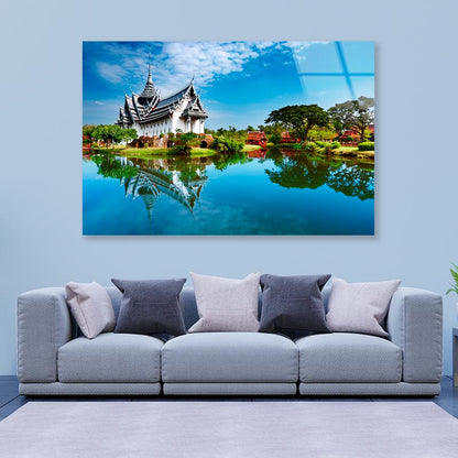 Sanphet Prasat Palace, Ancient City, Bangkok, Thailand Acrylic Glass Print Tempered Glass Wall Art 100% Made in Australia Ready to Hang