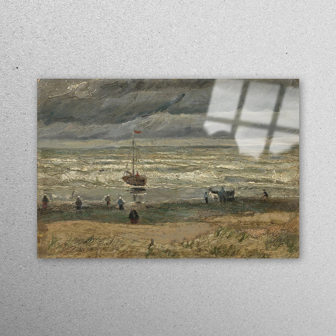 Beach at Scheveningen Acrylic Glass Print Tempered Glass Wall Art 100% Made in Australia Ready to Hang