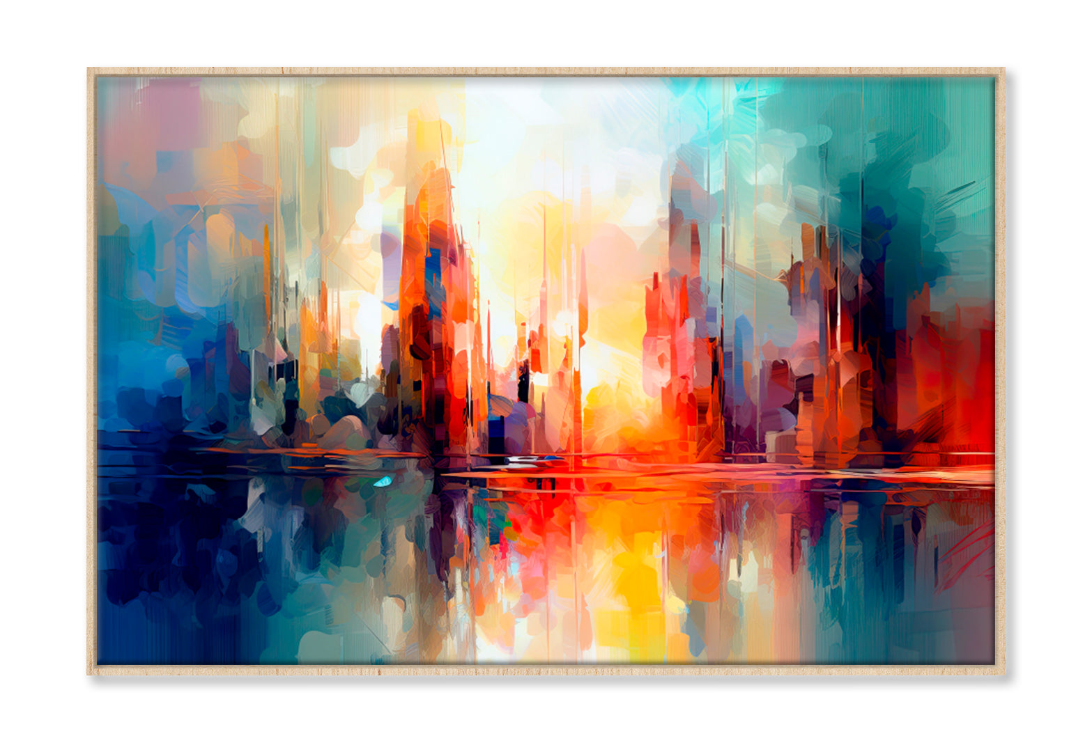 Style, Artistic Pattern Oil Painting Wall Art Limited Edition High Quality Print Canvas Box Framed Natural