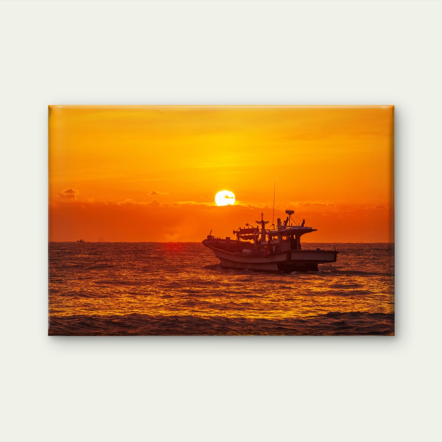 Beautiful sunrise over Kangyang Port sea, South Korea  Wall Art Decor 100% Australian Made