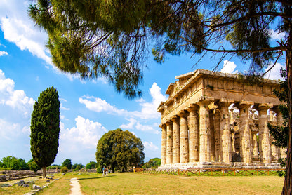 Ancient Temple of Poseidon Italy Home Decor Premium Quality Poster Print Choose Your Sizes