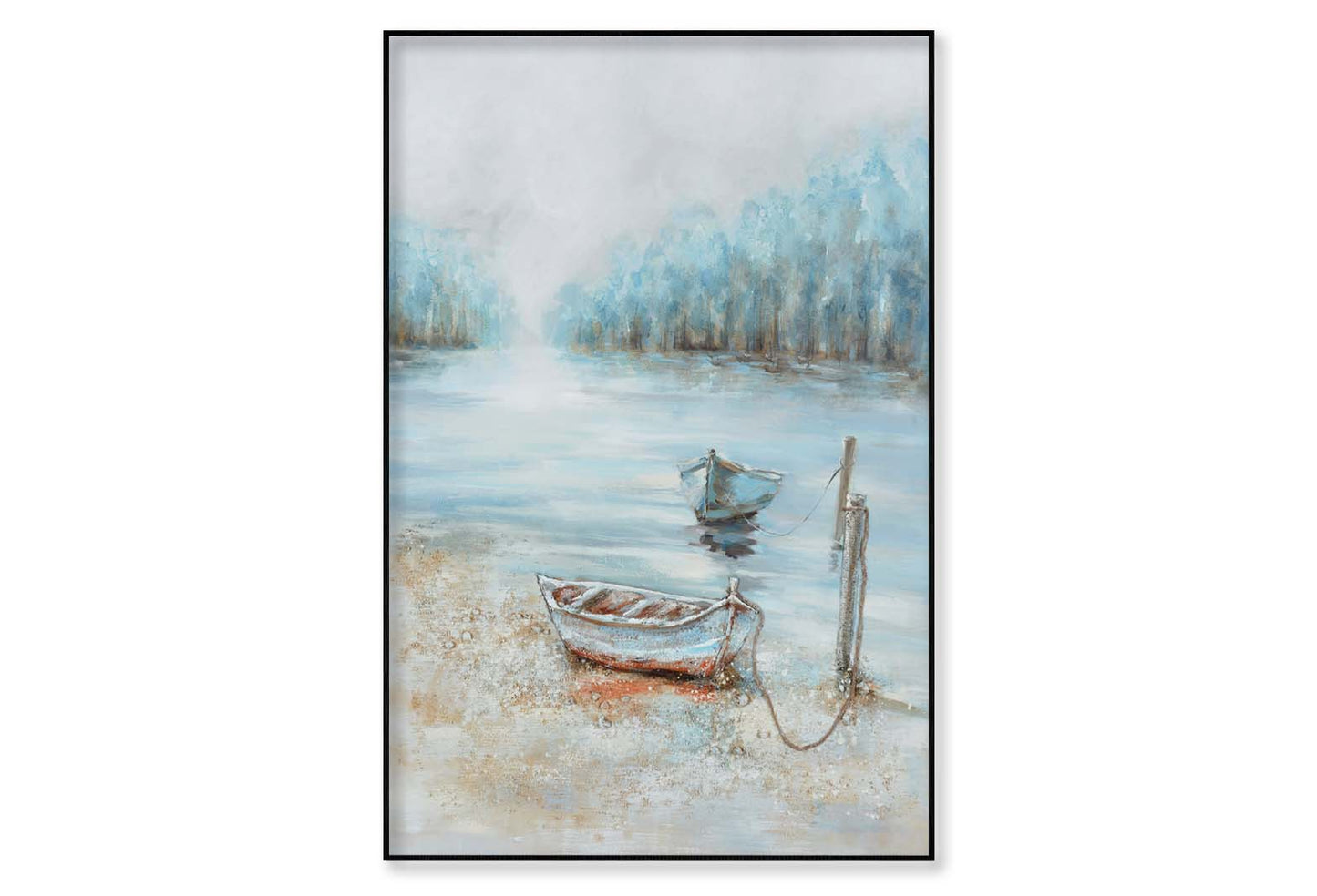 A Natural Scenery, Boat, Painting Wall Art Limited Edition High Quality Print