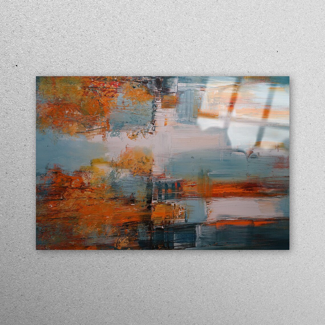 Autumn Oil Painting Acrylic Glass Print Tempered Glass Wall Art 100% Made in Australia Ready to Hang