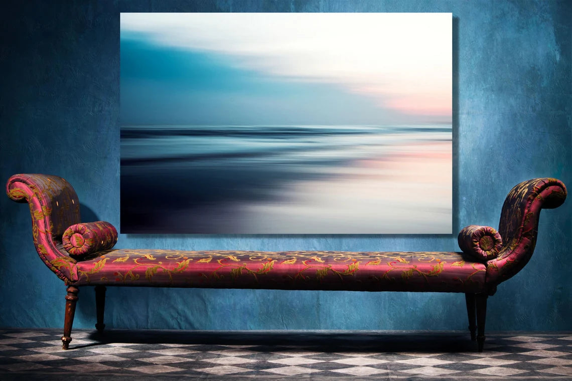 Ocean Sunset Minimalist UV Direct Aluminum Print Australian Made Quality