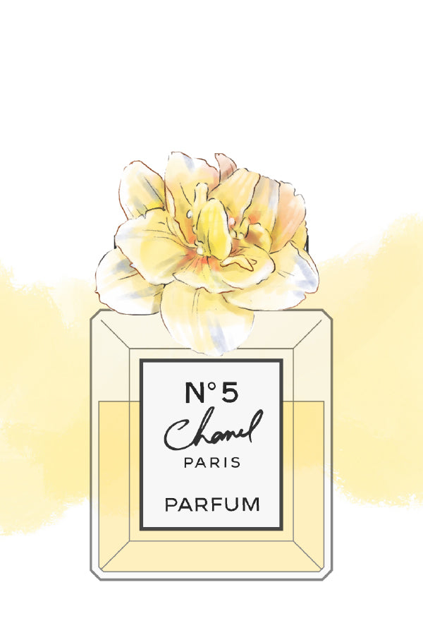Yellow splash and Perfume Print 100% Australian Made