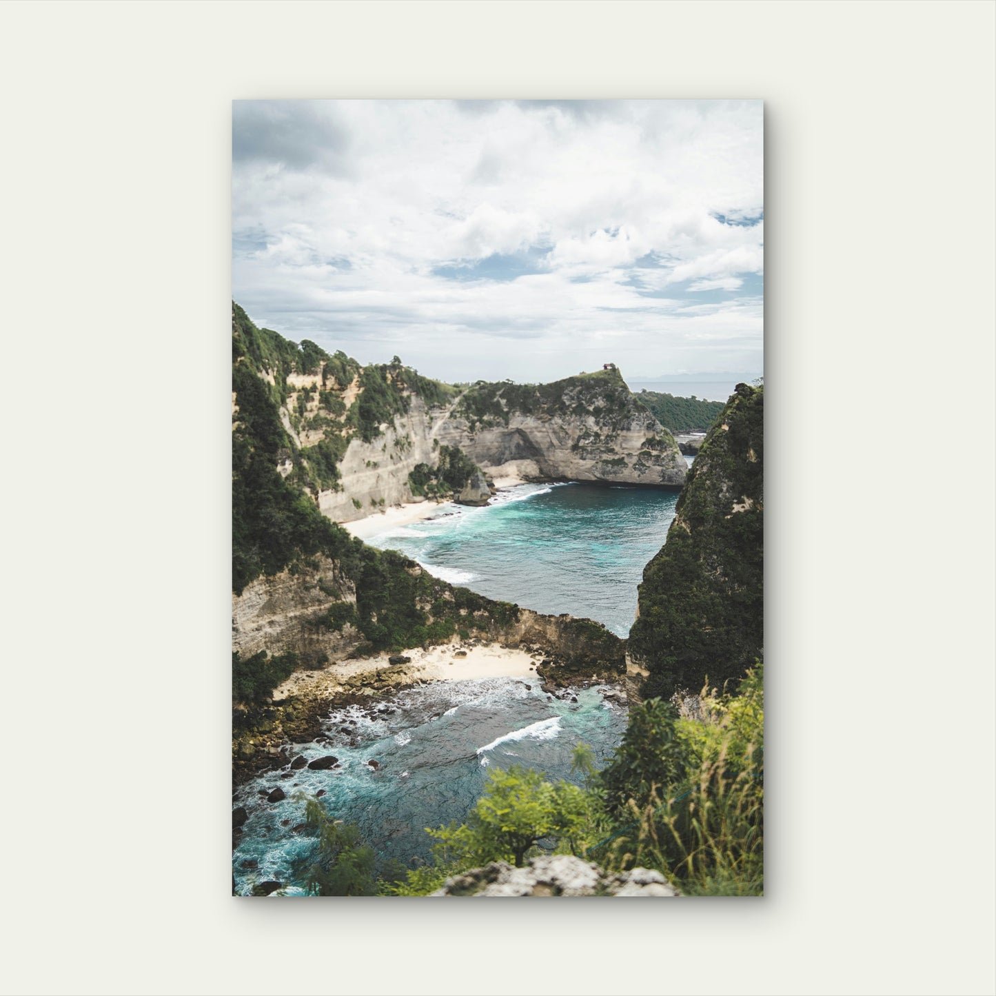 Diamond Beach On The Island Of Nusa Penida Bali Indonesia 60x90cm Metal Print Ready to Hang