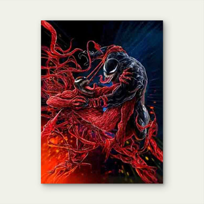 Two Fantasy Characters 60x90cm Metal Print Ready to Hang