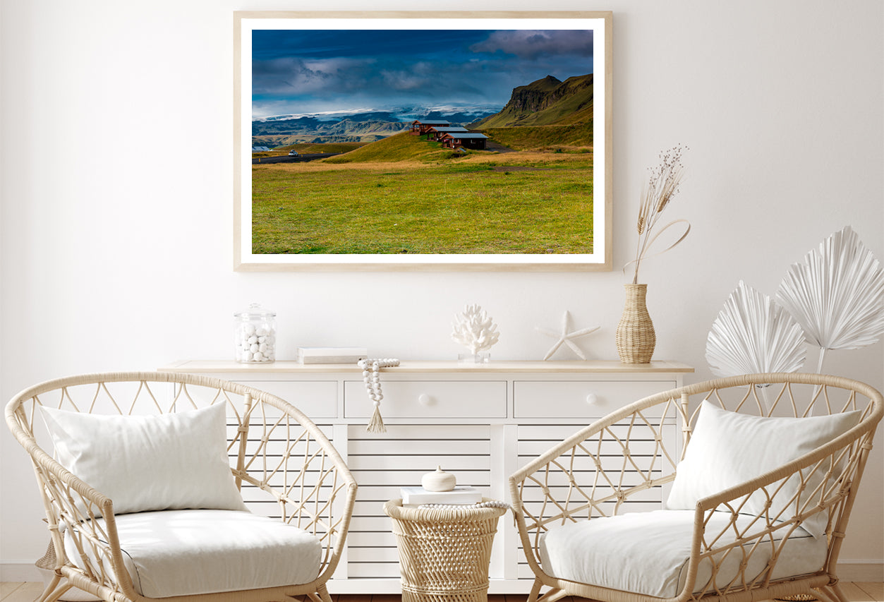 Wooden Houses in Iceland Home Decor Premium Quality Poster Print Choose Your Sizes