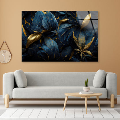 Group of Colorful Leaves Acrylic Glass Print Tempered Glass Wall Art 100% Made in Australia Ready to Hang - Bella Home Decor