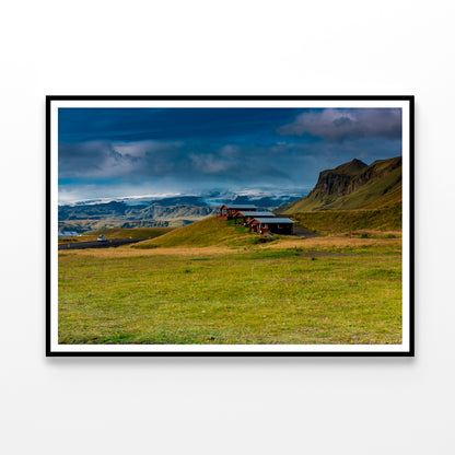 Wooden Houses in Iceland Home Decor Premium Quality Poster Print Choose Your Sizes