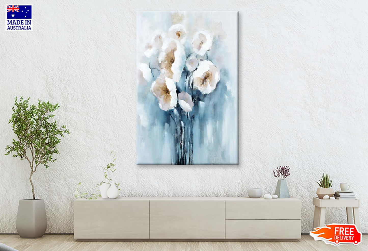 An Impression of Flowers, Water Dye Wall Art Limited Edition High Quality Print