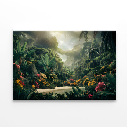 Tropical Forest with a River Print 100% Australian Made - Bella Home Decor