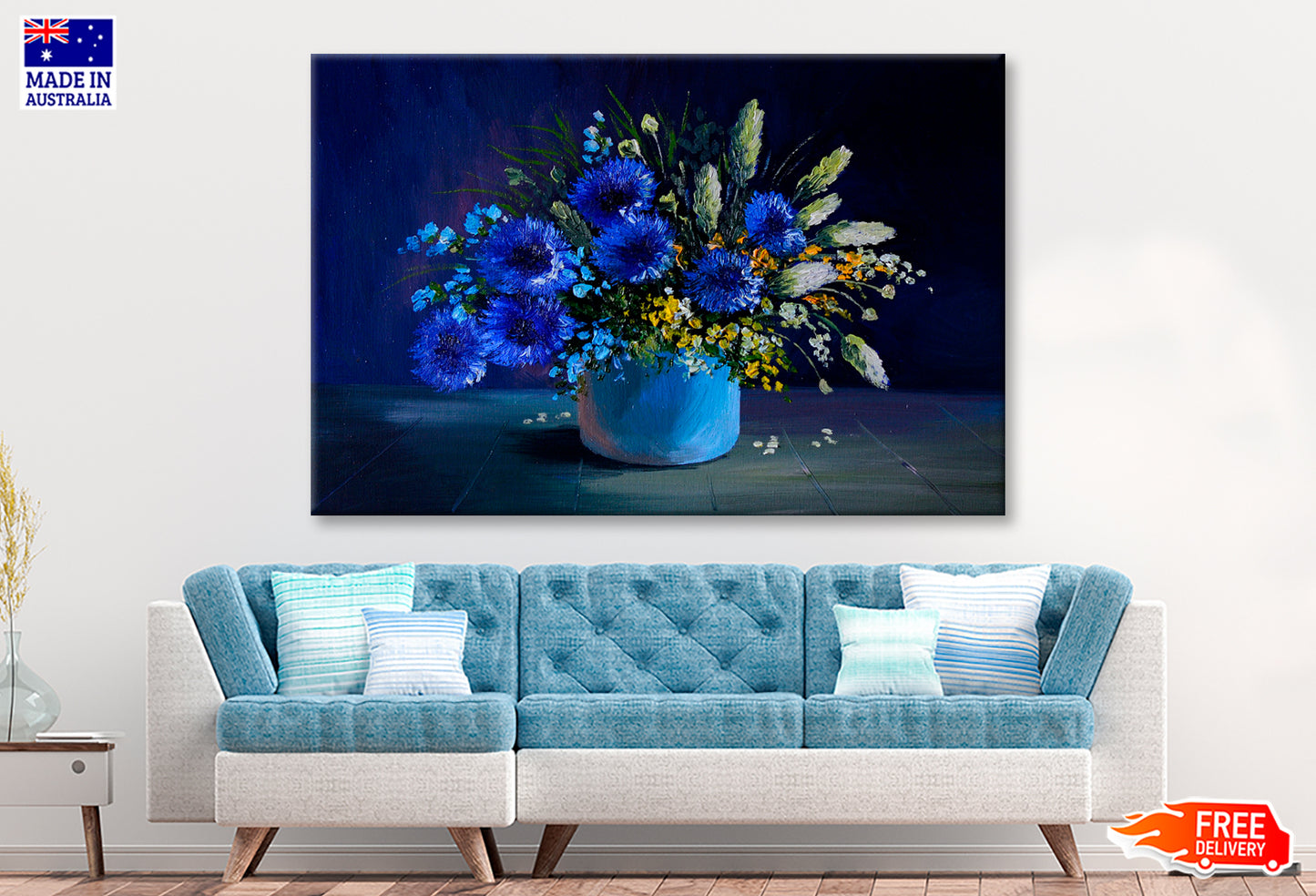 Still Life, A Bouquet Of Flowers, Wild Flowers Wall Art Limited Edition High Quality Print