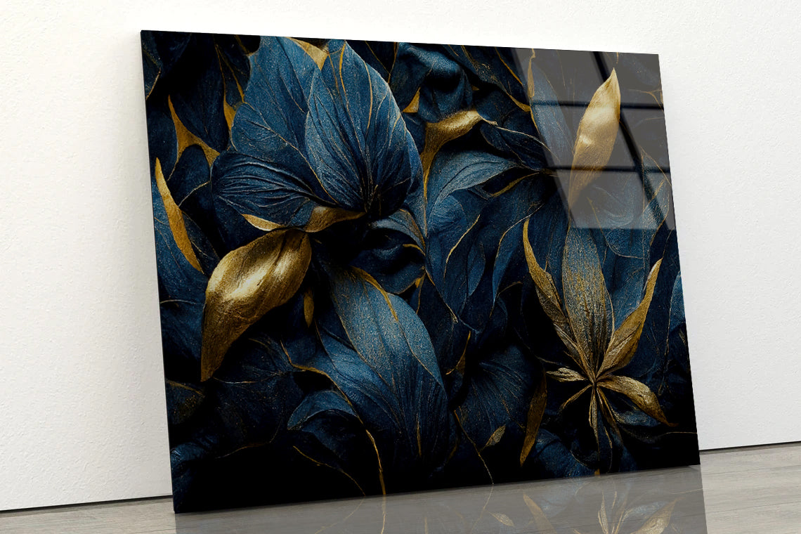 Group of Colorful Leaves Acrylic Glass Print Tempered Glass Wall Art 100% Made in Australia Ready to Hang - Bella Home Decor
