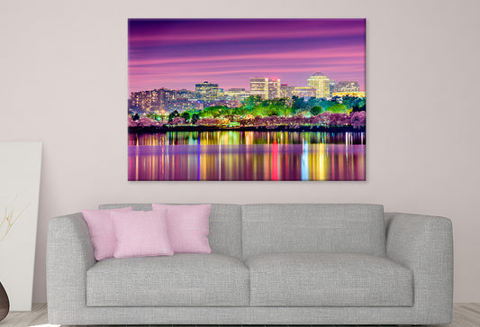Tidal Basin Washington DC Skyline Wall Art Decor 100% Australian Made