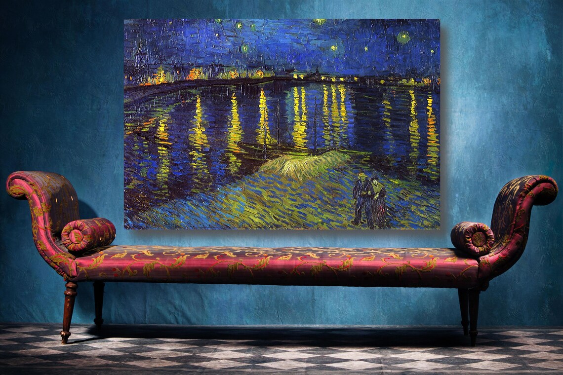 Starry Night Over The Rhone UV Direct Aluminum Print Australian Made Quality