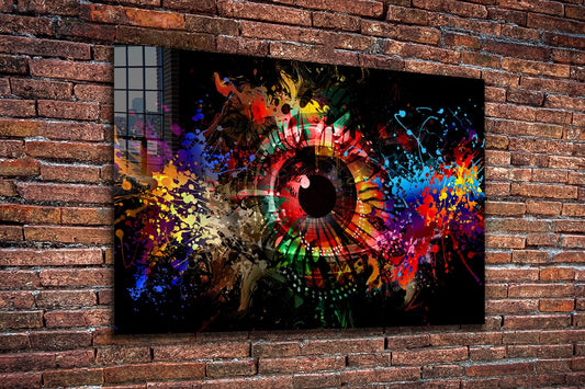 Colorful Eye Abstract UV Direct Aluminum Print Australian Made Quality