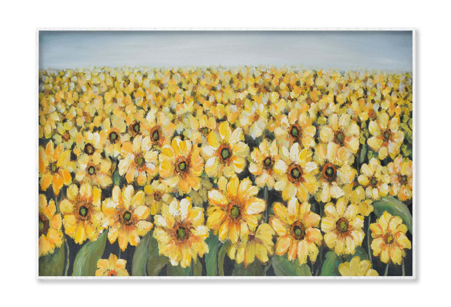 Sunflower Field Abstract Wall Art Limited Edition High Quality Print