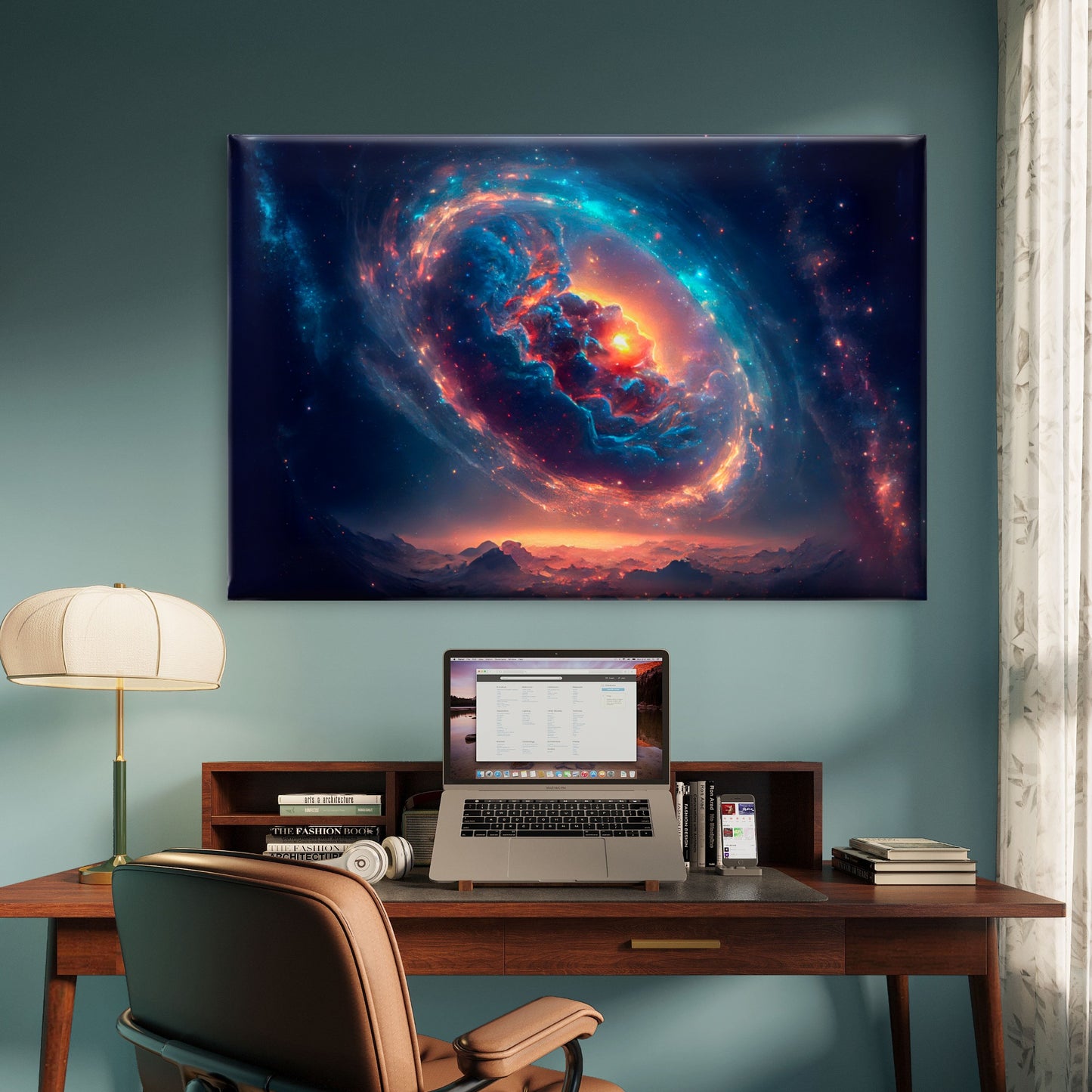 Deep Space Nebula Galaxy Cosmos Wall Art Decor 100% Australian Made
