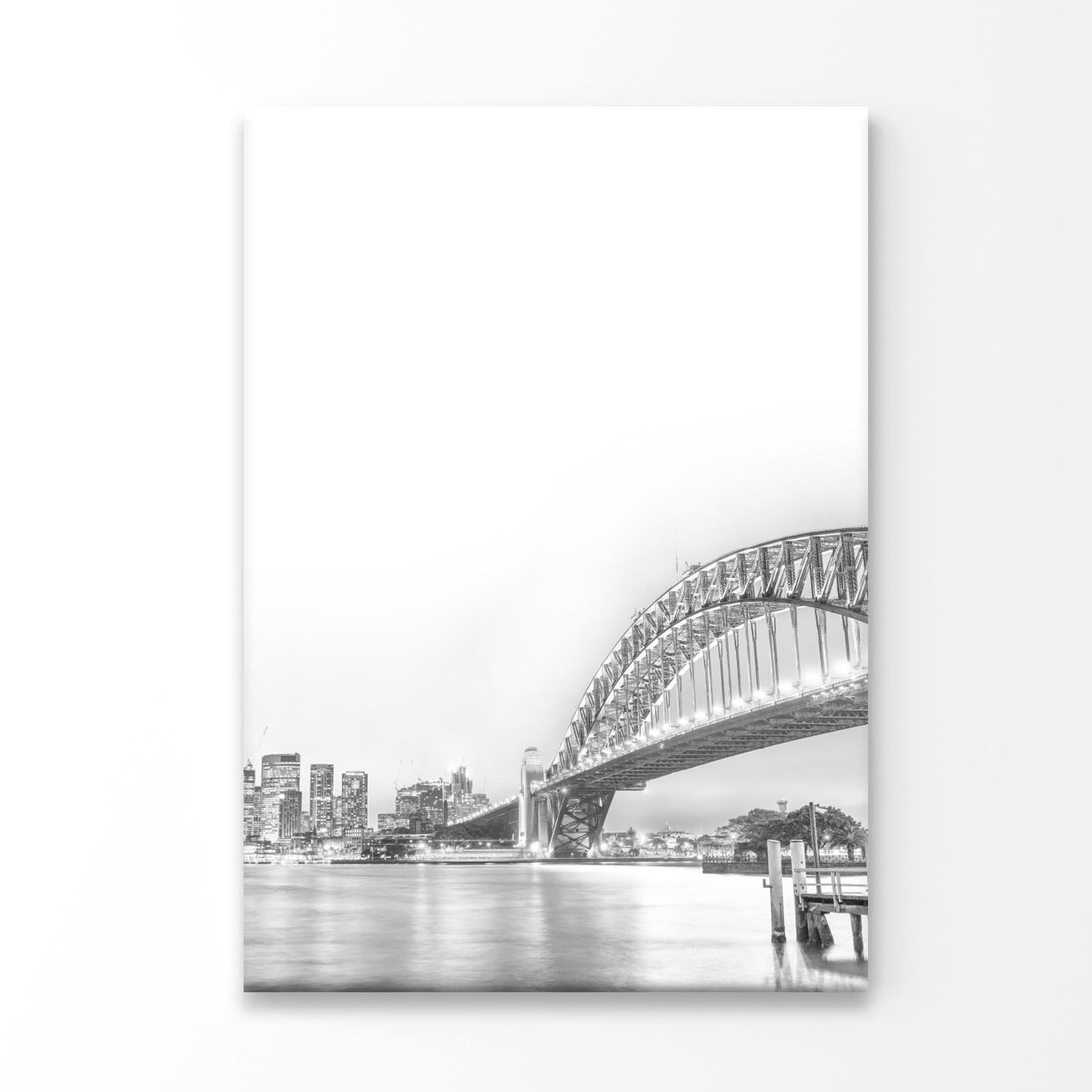 Sydney Harbor Bridge 3D Design Acrylic Glass Print Tempered Glass Wall Art 100% Made in Australia Ready to Hang