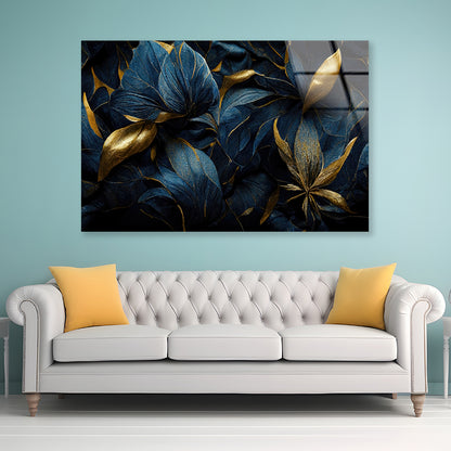 Group of Colorful Leaves Acrylic Glass Print Tempered Glass Wall Art 100% Made in Australia Ready to Hang - Bella Home Decor