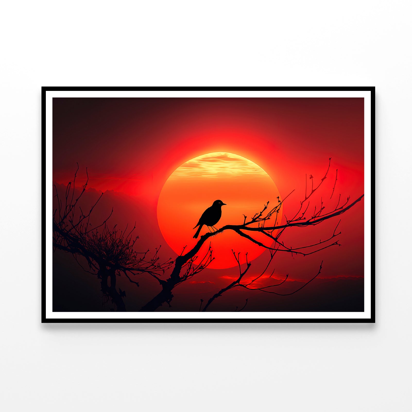 Bird, Sun & Sunset Home Decor Premium Quality Poster Print Choose Your Sizes - Bella Home Decor