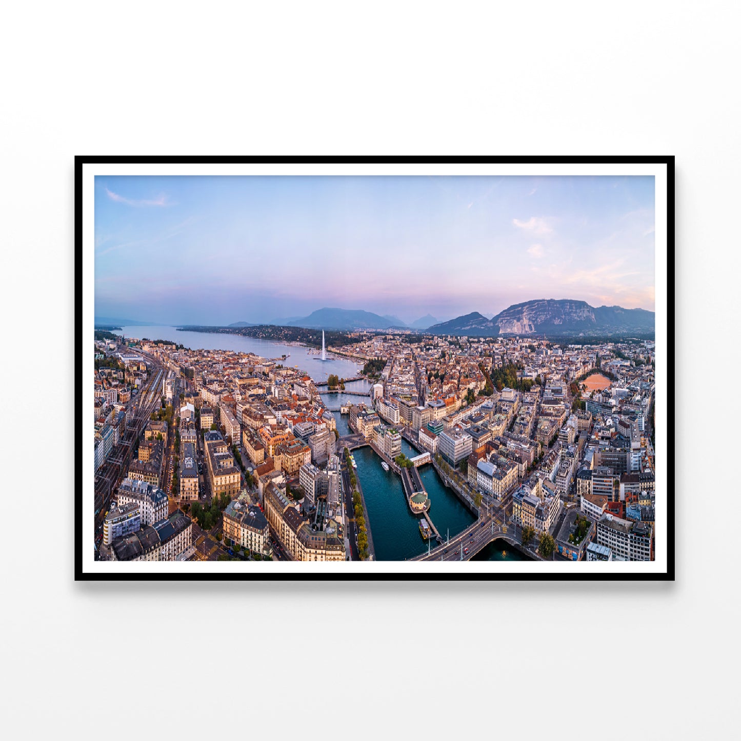 Buildings Of Geneva Switzerland Home Decor Premium Quality Poster Print Choose Your Sizes