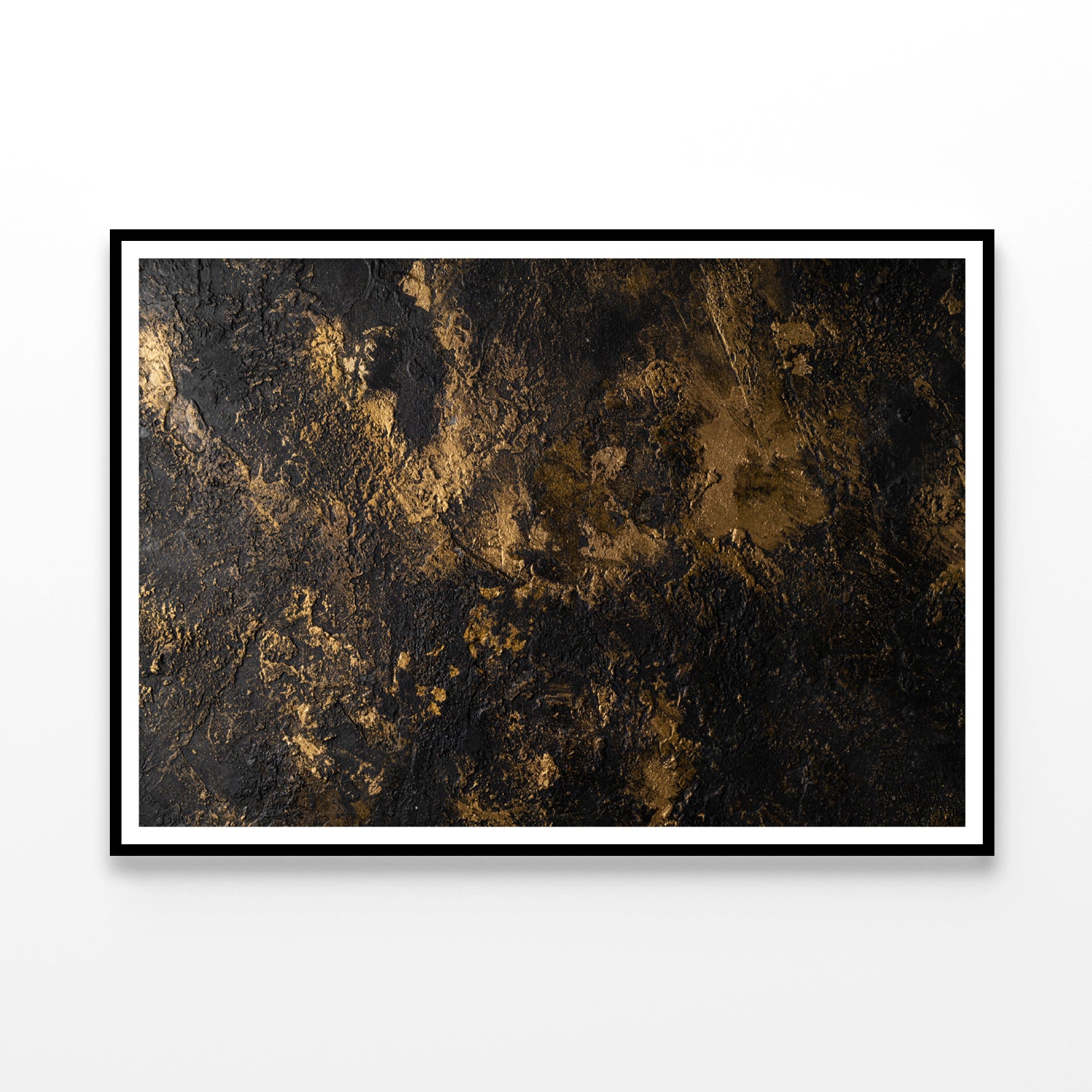 Luxury Textured Black & Gold Art Home Decor Premium Quality Poster Print Choose Your Sizes - Bella Home Decor