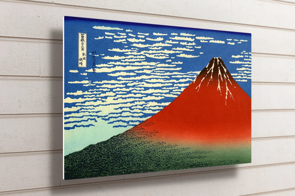 Hokusai, Fine Wind, Clear Morning UV Direct Aluminum Print Australian Made Quality