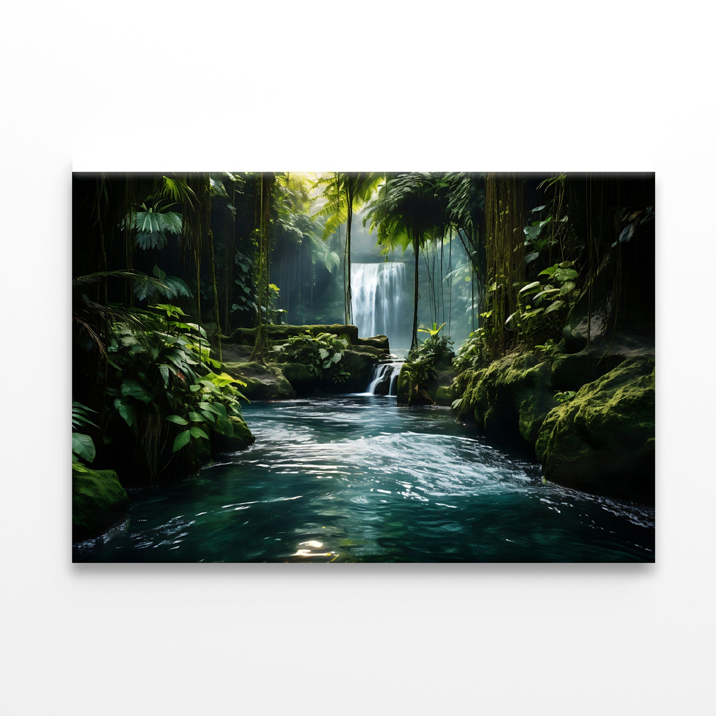 Waterfall in the Forest View Print 100% Australian Made - Bella Home Decor