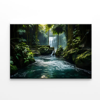 Waterfall in the Forest View Print 100% Australian Made - Bella Home Decor
