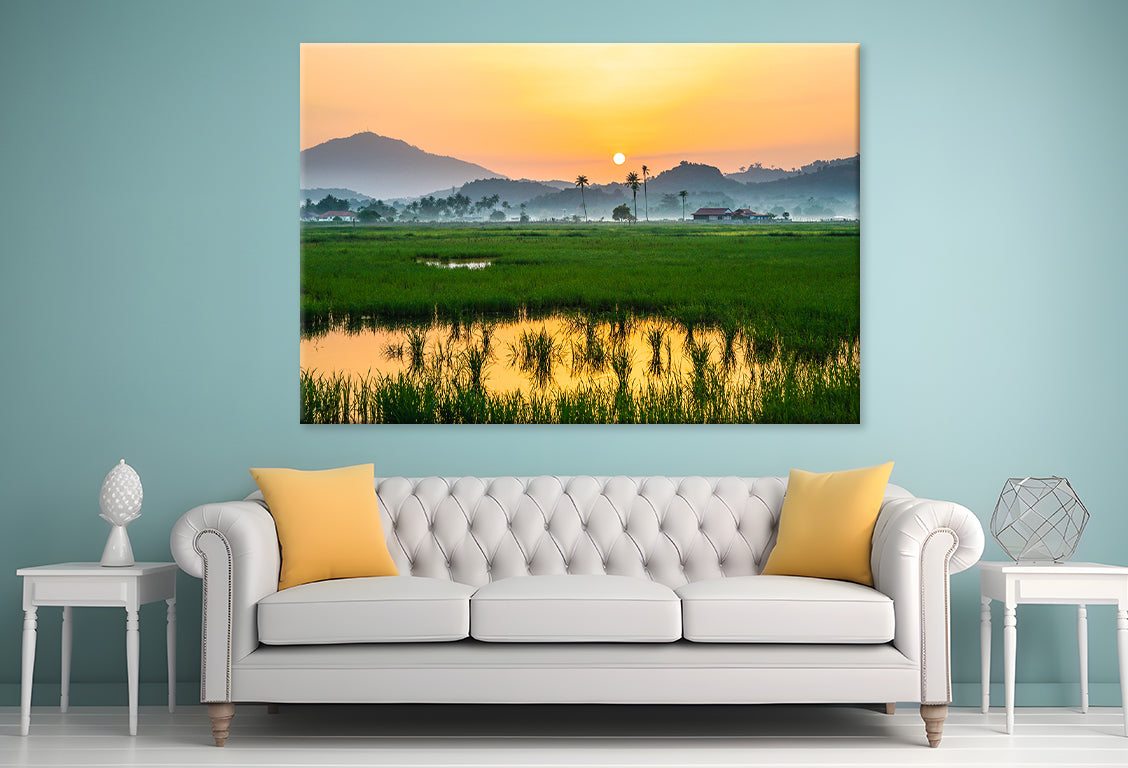 Countryside scenery in Malaysia Wall Art Decor 100% Australian Made - Bella Home Decor