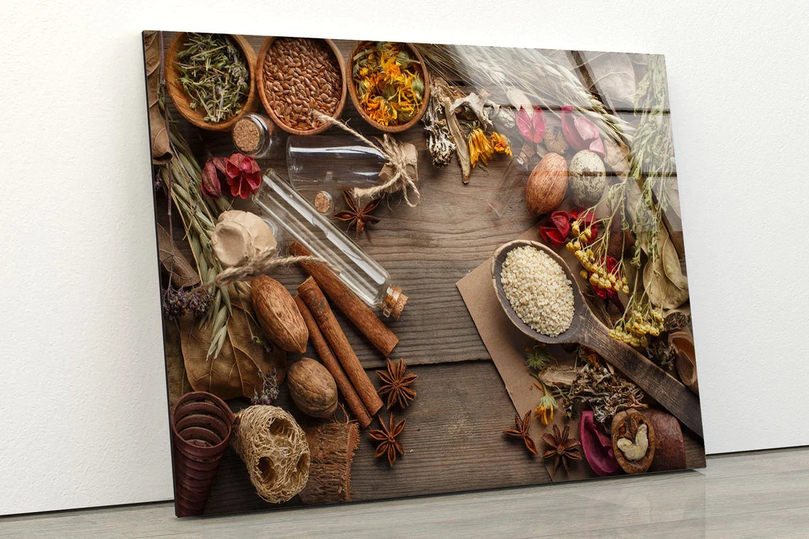 Rice Spices Photograph UV Direct Aluminum Print Australian Made Quality