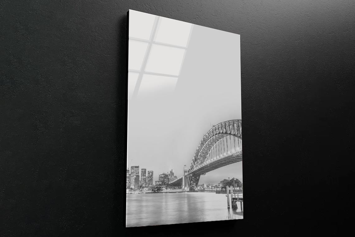 Sydney Harbor Bridge 3D Design Acrylic Glass Print Tempered Glass Wall Art 100% Made in Australia Ready to Hang