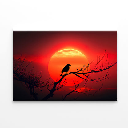 Bird, Sun & Sunset Print 100% Australian Made - Bella Home Decor
