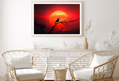 Bird, Sun & Sunset Home Decor Premium Quality Poster Print Choose Your Sizes - Bella Home Decor