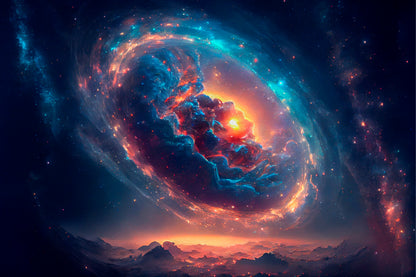 Deep Space Nebula Galaxy Cosmos Wall Art Decor 100% Australian Made