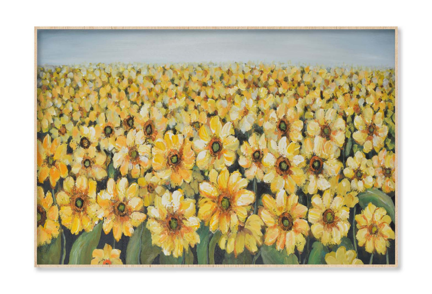 Sunflower Field Abstract Wall Art Limited Edition High Quality Print