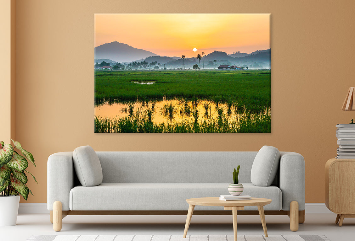 Countryside scenery in Malaysia Wall Art Decor 100% Australian Made - Bella Home Decor