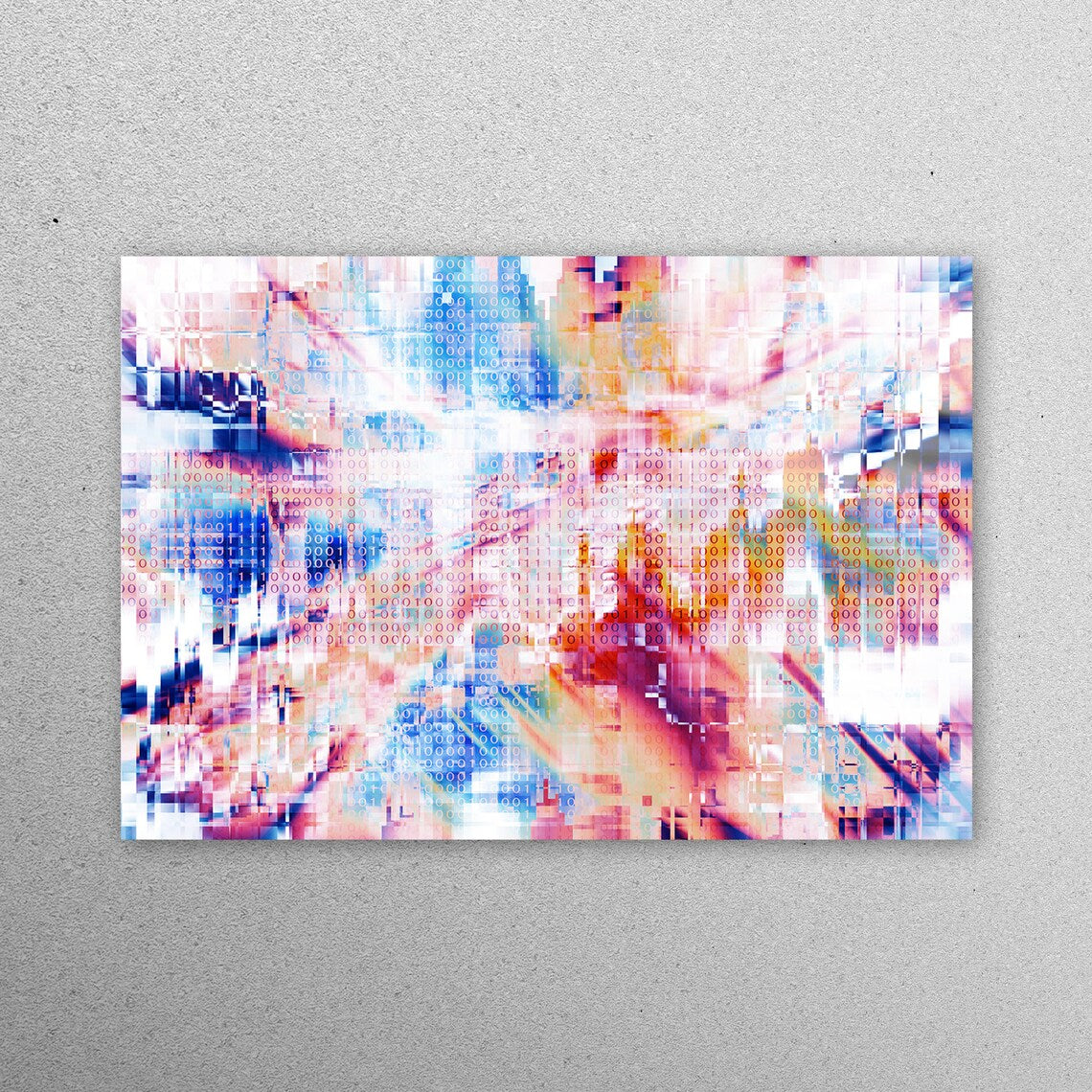 Colorful Abstract Office Acrylic Glass Print Tempered Glass Wall Art 100% Made in Australia Ready to Hang