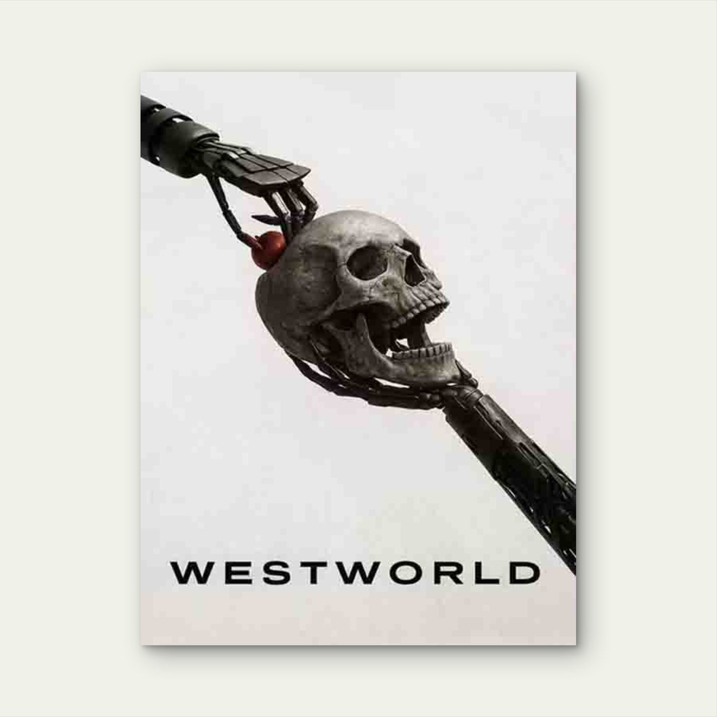 Mechanical Skull 60x90cm Metal Print Ready to Hang - Bella Home Decor