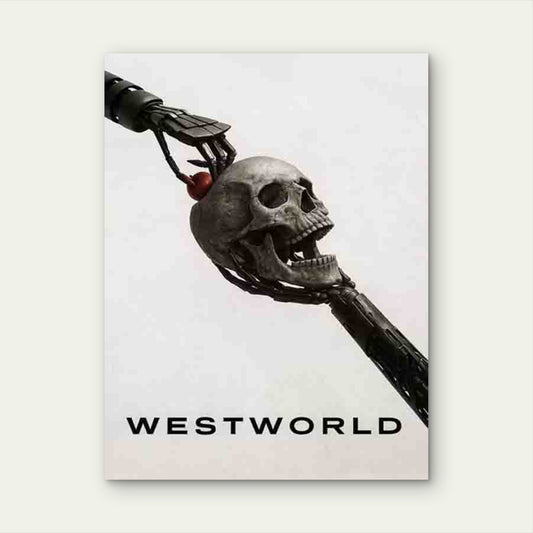 Mechanical Skull 40x60cm Metal Print Ready to Hang