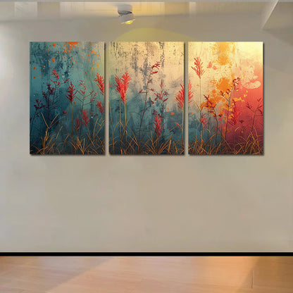 3pcs Colorful Forest Scene Wall Art Set Canvas Framed 40x60cm - High Quality Print 100% Australian Made Wall Canvas Ready to Hang - Bella Home Decor
