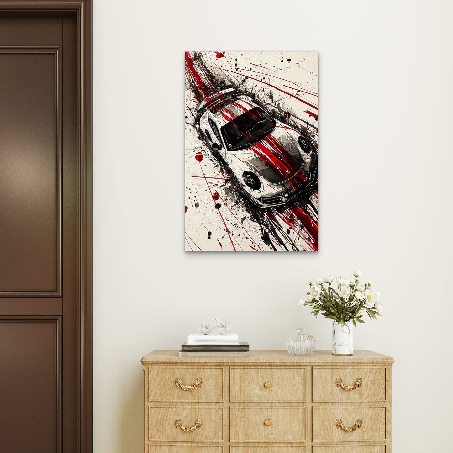 Porsche 911 GT3 JDM Race Supercar Auto 40x60cm Metal Print Ready to Hang