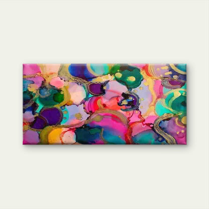 Abstract Multicolor Marble-like Wall Art Canvas Office Home Room Framed 120x60cm