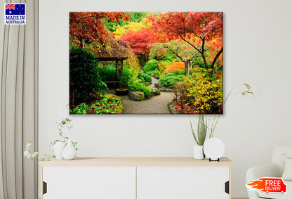 Autumnal Japanese Garden in Victoria Wall Art Decor 100% Australian Made