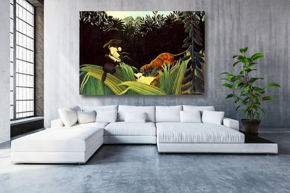 Henri Rousseau, Scout Attacked UV Direct Aluminum Print Australian Made Quality